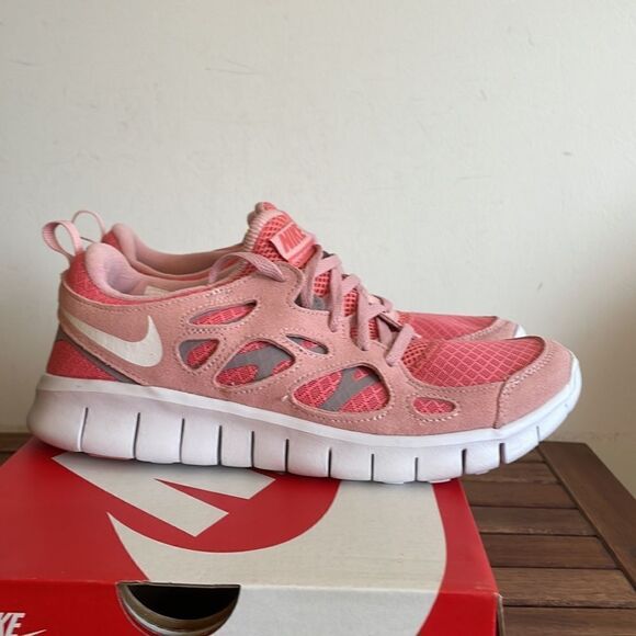 Nike Free Run 2 (GS)Pink Big Kid 7Y/Women Size 8.5(DQ4712-600) - Picture 7 of 13